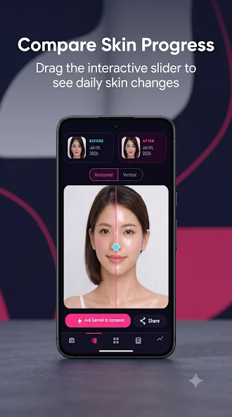 GlowCompare Screenshot 2 - Interactive Split Slider Comparator