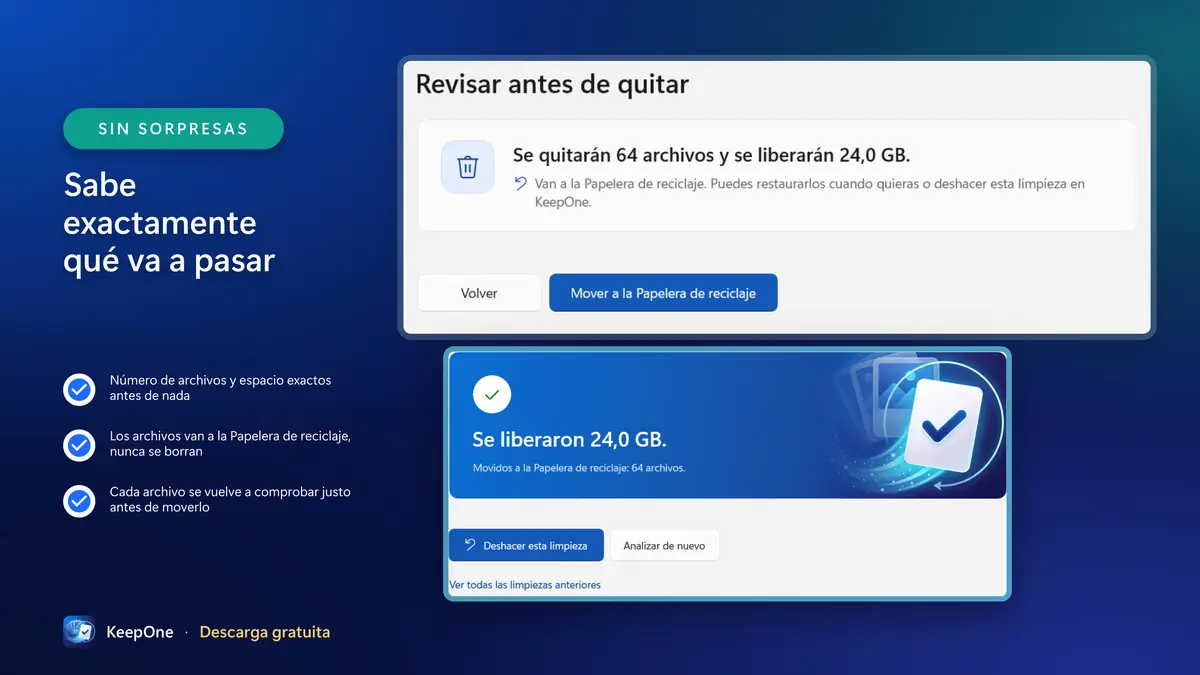 Sabe exactamente qué va a pasar antes de mover nada