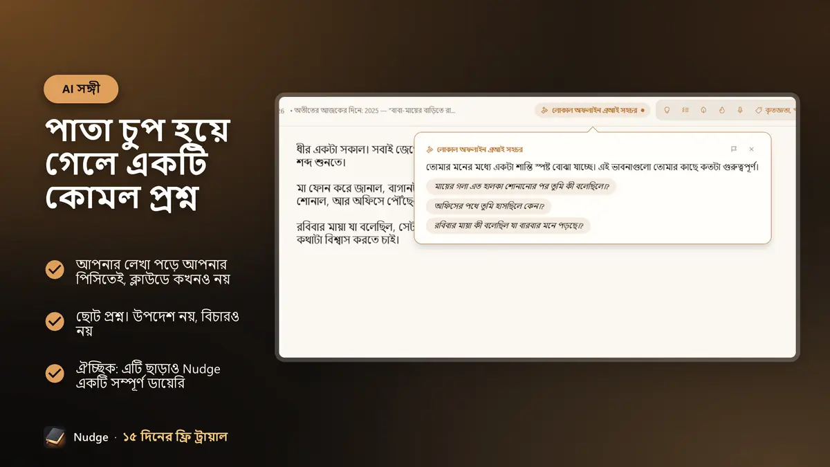 পাতা চুপ হয়ে গেলে একটি কোমল প্রশ্ন