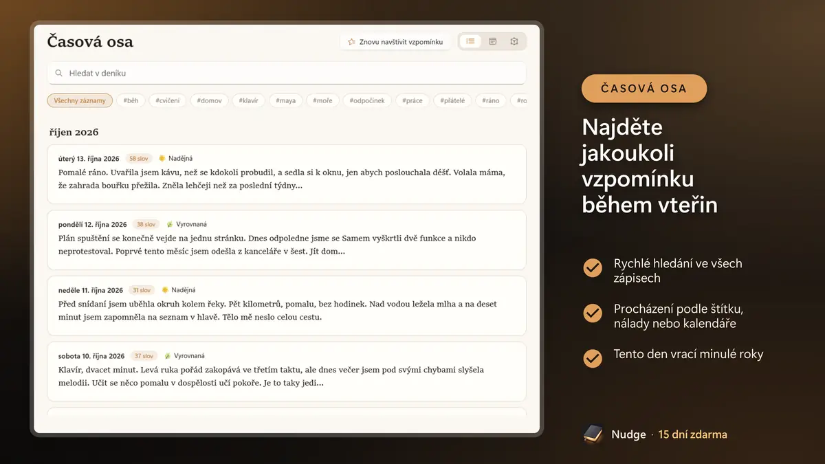 Najděte jakoukoli vzpomínku během vteřin