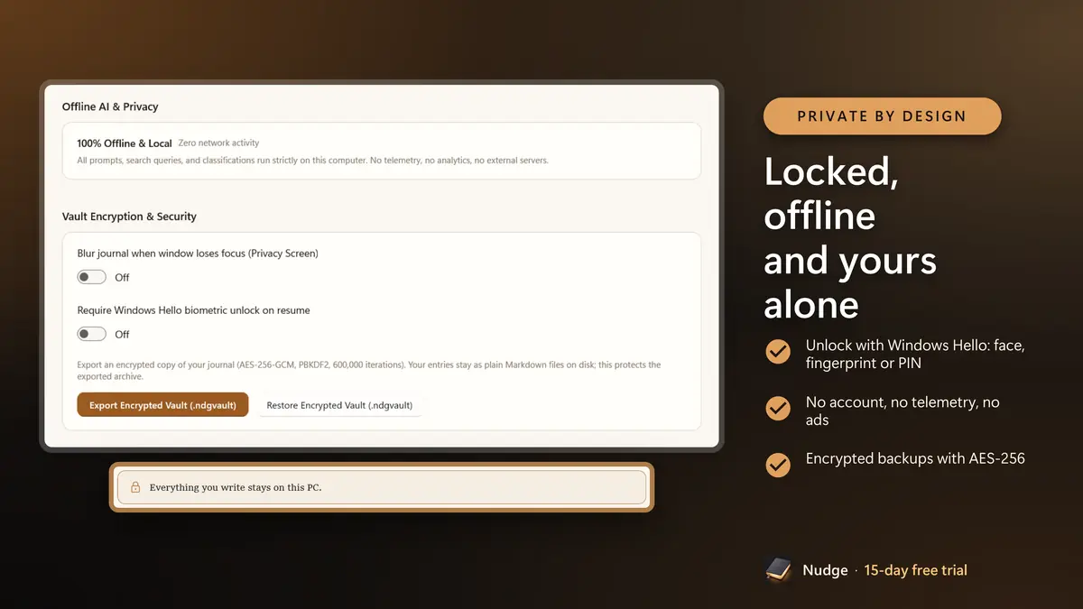 Locked, offline and yours alone