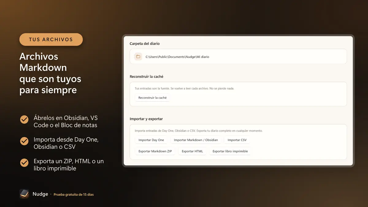 Archivos Markdown que son tuyos para siempre