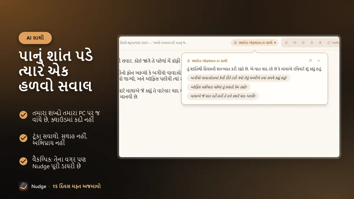 પાનું શાંત પડે ત્યારે એક હળવો સવાલ