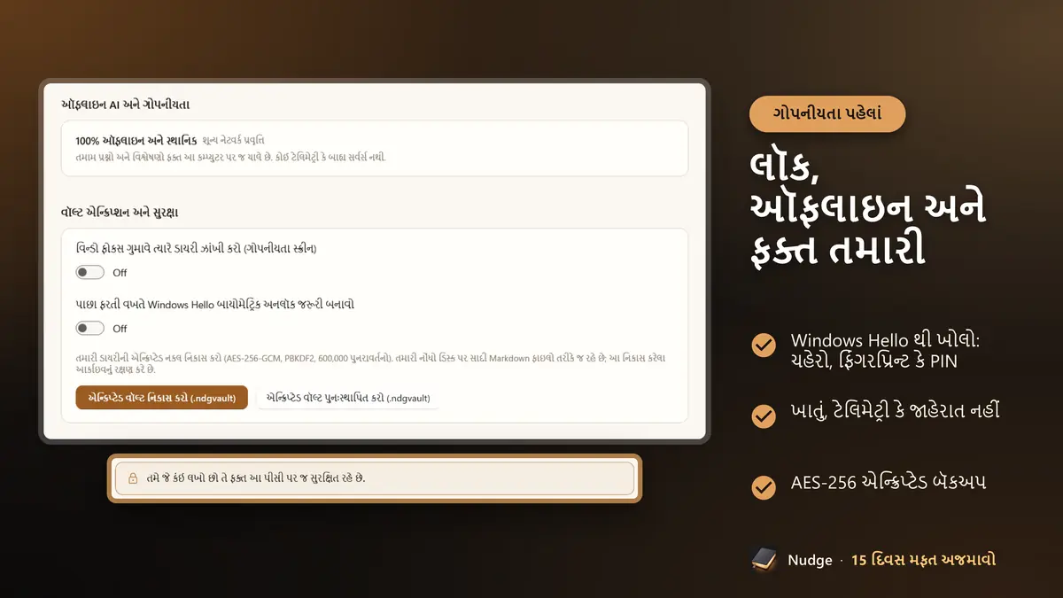 લૉક, ઑફલાઇન અને ફક્ત તમારી