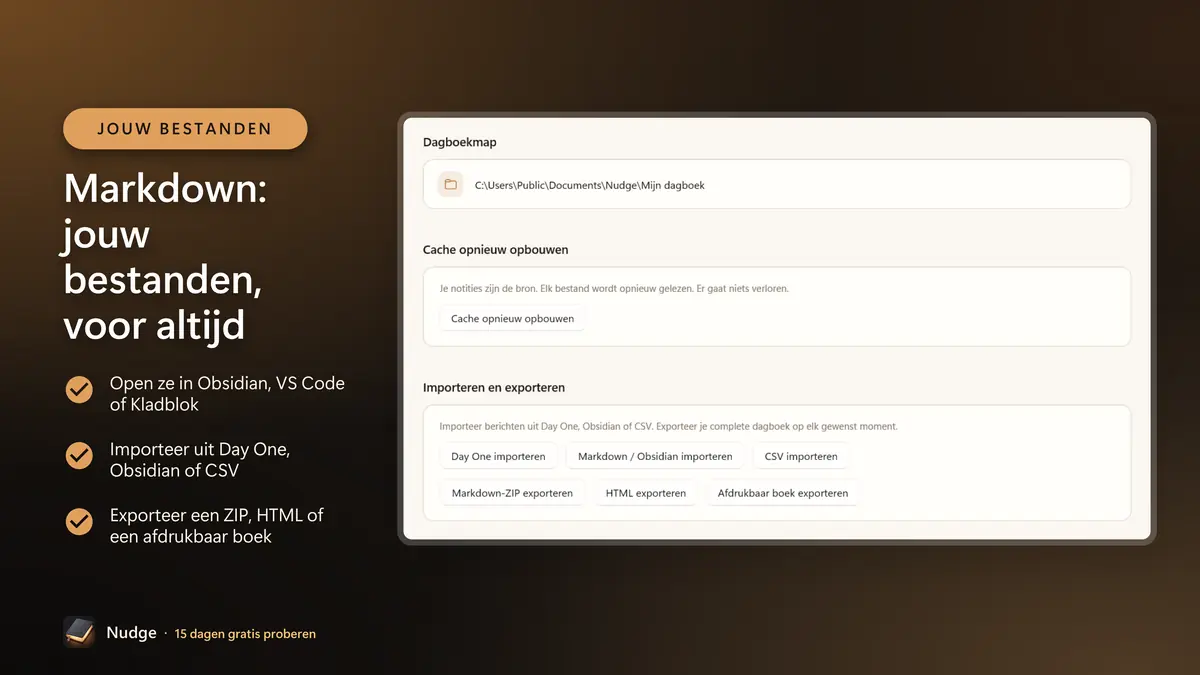 Markdown: jouw bestanden, voor altijd
