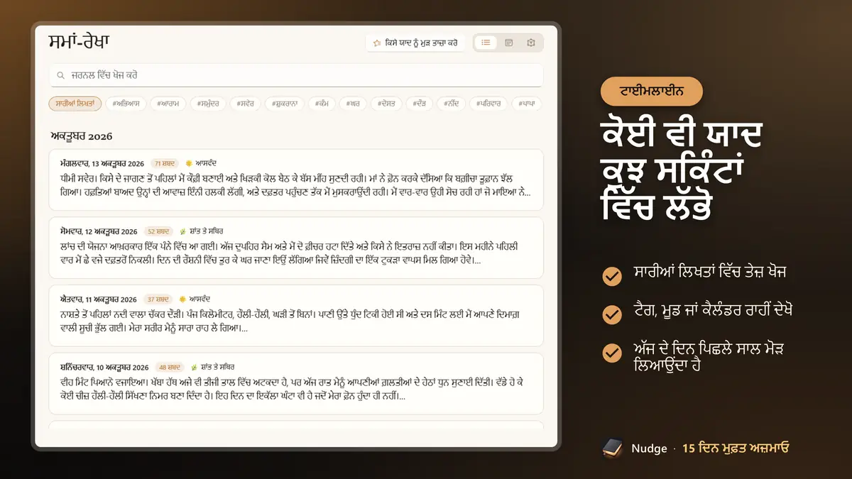 ਕੋਈ ਵੀ ਯਾਦ ਕੁਝ ਸਕਿੰਟਾਂ ਵਿੱਚ ਲੱਭੋ