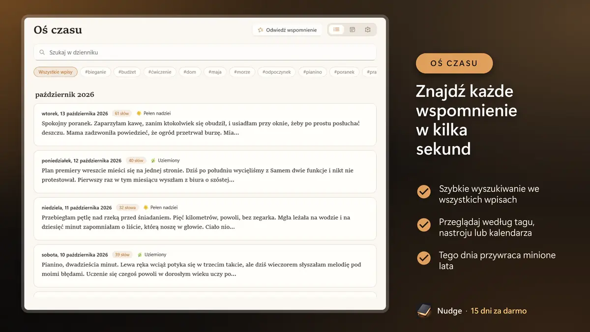 Znajdź każde wspomnienie w kilka sekund