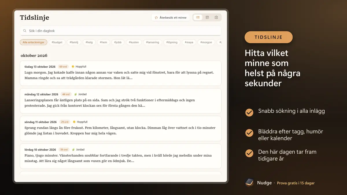 Hitta vilket minne som helst på några sekunder