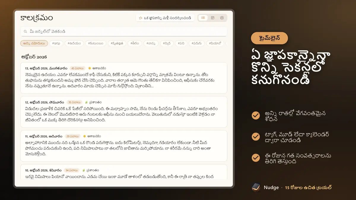ఏ జ్ఞాపకాన్నైనా కొన్ని సెకన్లలో కనుగొనండి