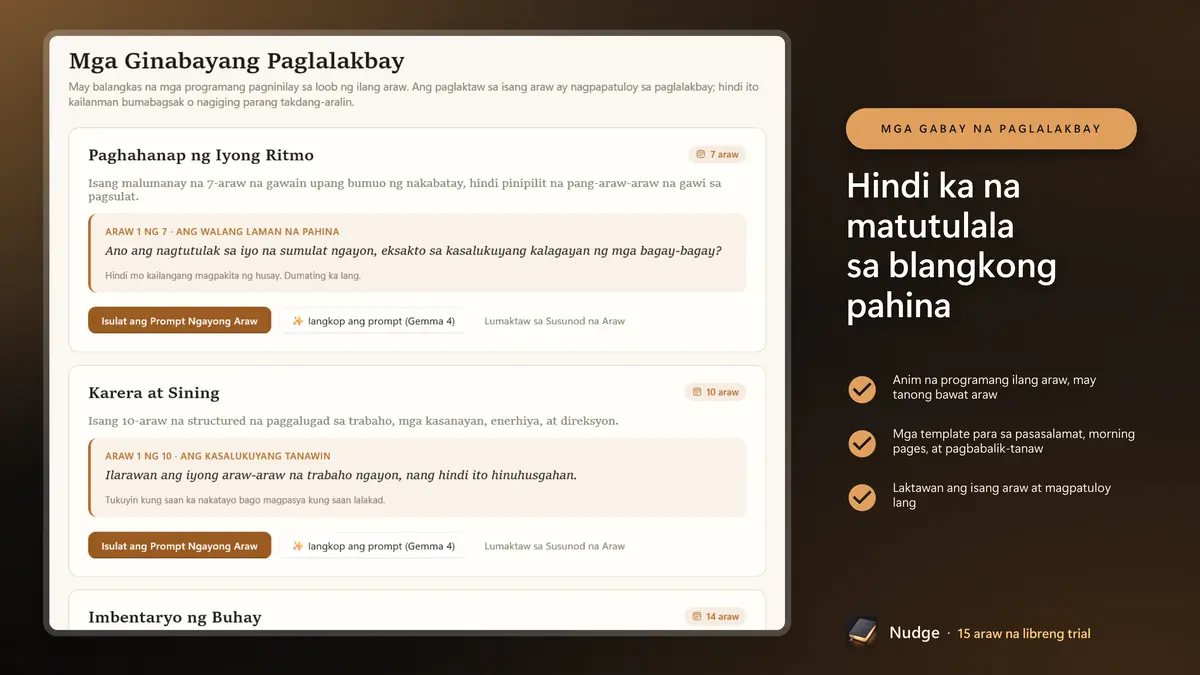 Hindi ka na matutulala sa blangkong pahina