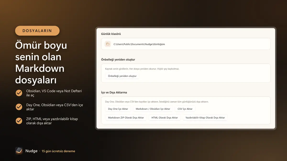 Ömür boyu senin olan Markdown dosyaları