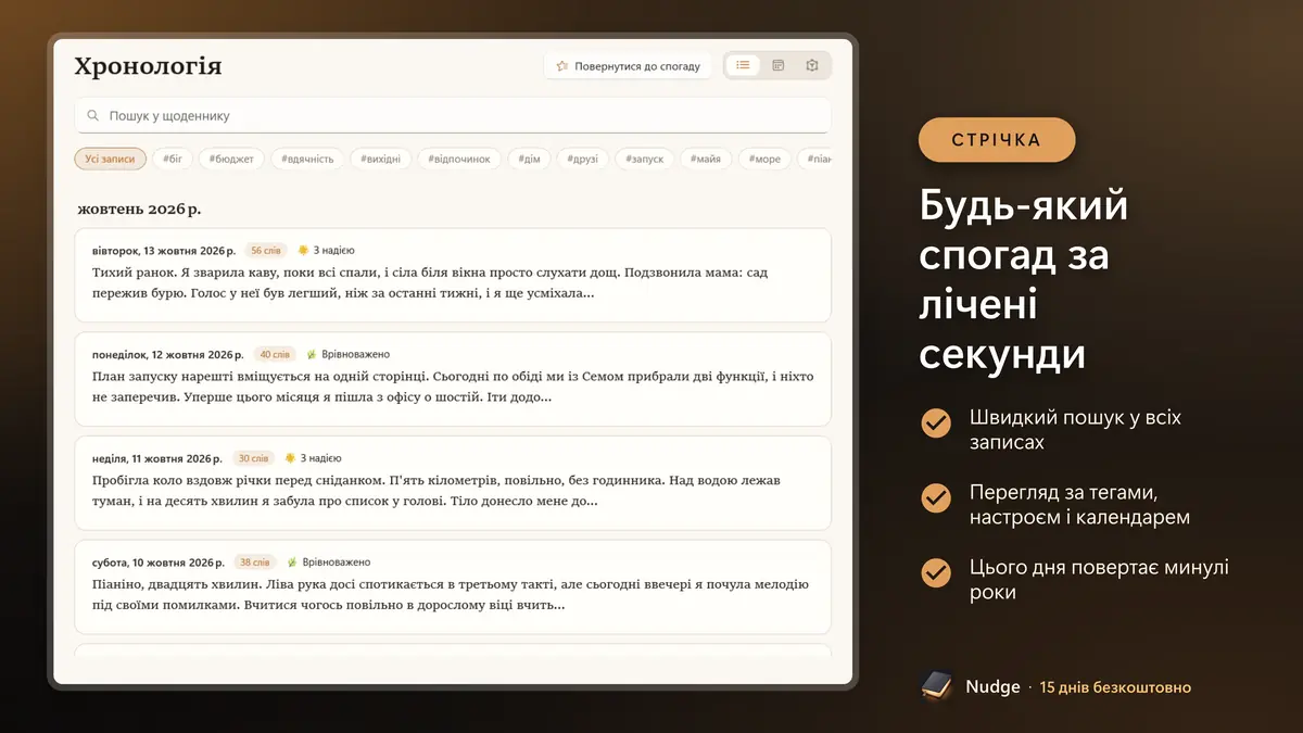 Будь-який спогад за лічені секунди