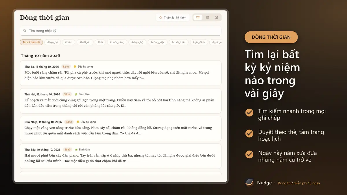 Tìm lại bất kỳ kỷ niệm nào trong vài giây