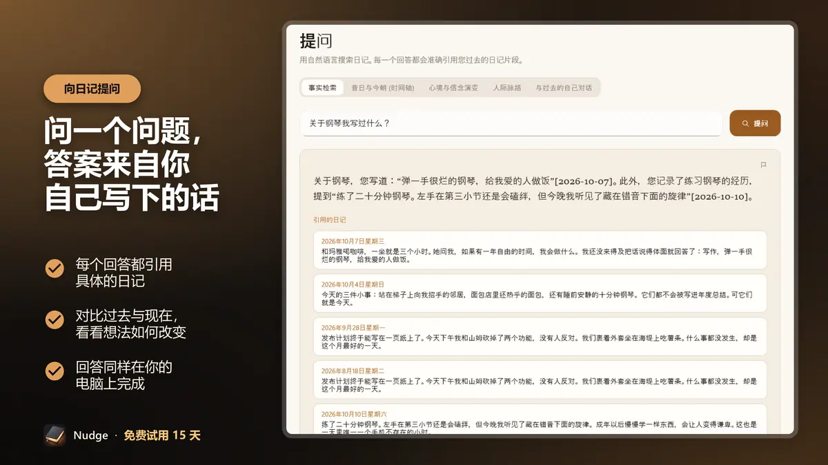 问一个问题，答案来自你自己写下的话