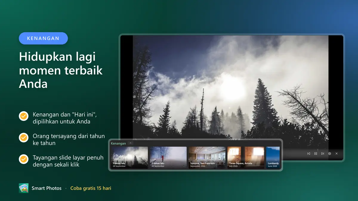Hidupkan lagi momen terbaik dengan Kenangan dan "Hari ini"