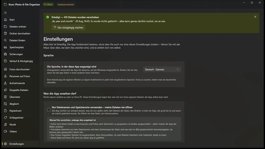 Nichts verlässt den PC