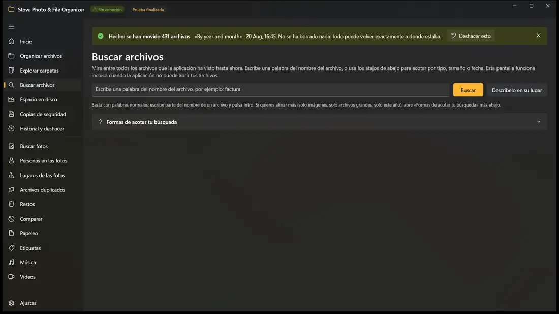 Busca tus archivos