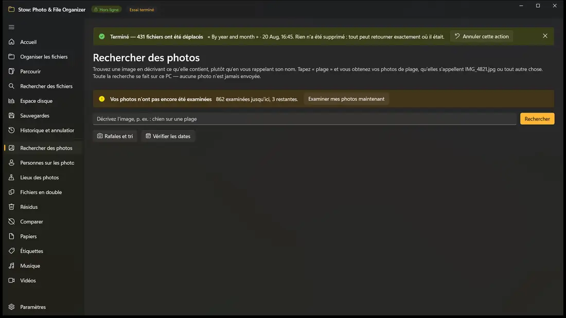 Cherchez les photos par leur contenu